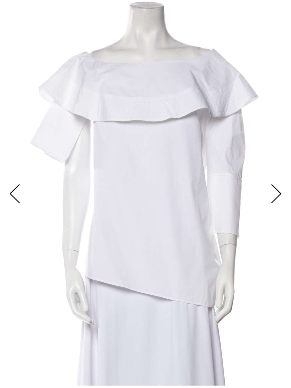 Victoria Beckham White Off-Shoulder Top